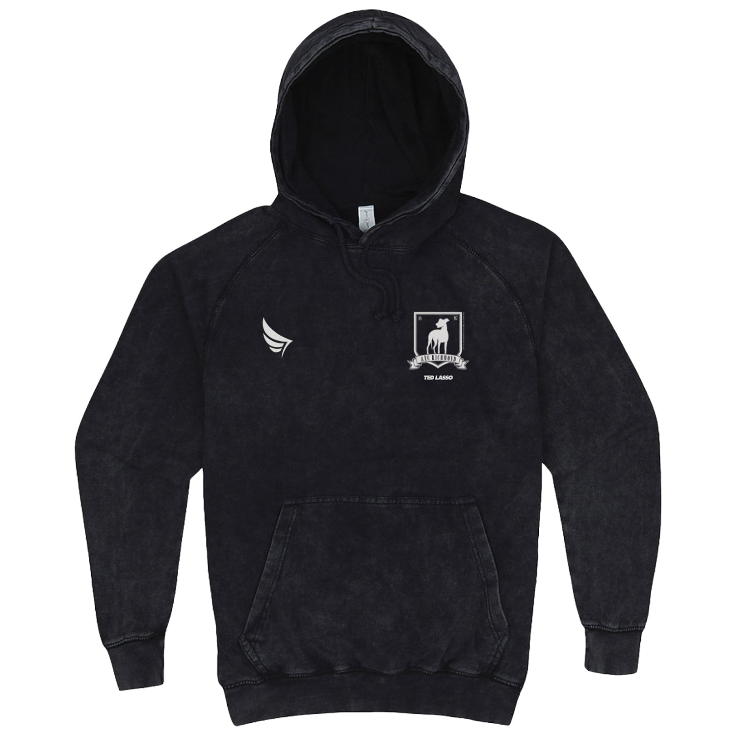 Ted Lasso A.F.C. Richmond Crest Vintage Black Hoodie