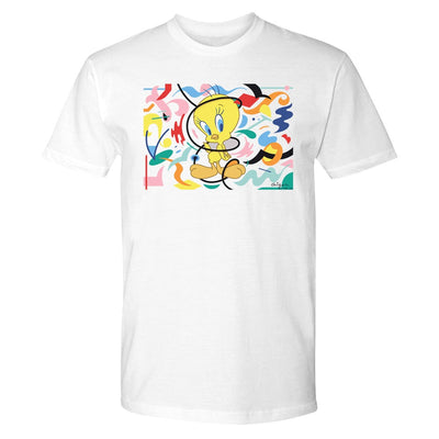 Looney Tunes Abstract Elements Adult Short Sleeve T-Shirt