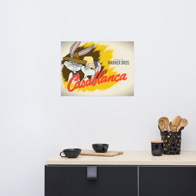 WB 100 Looney Tunes x Casablanca Premium Satin Poster