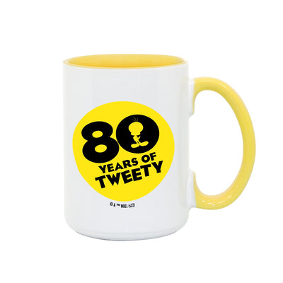 Looney Tunes 80 years of tweety Two-Tone Mug