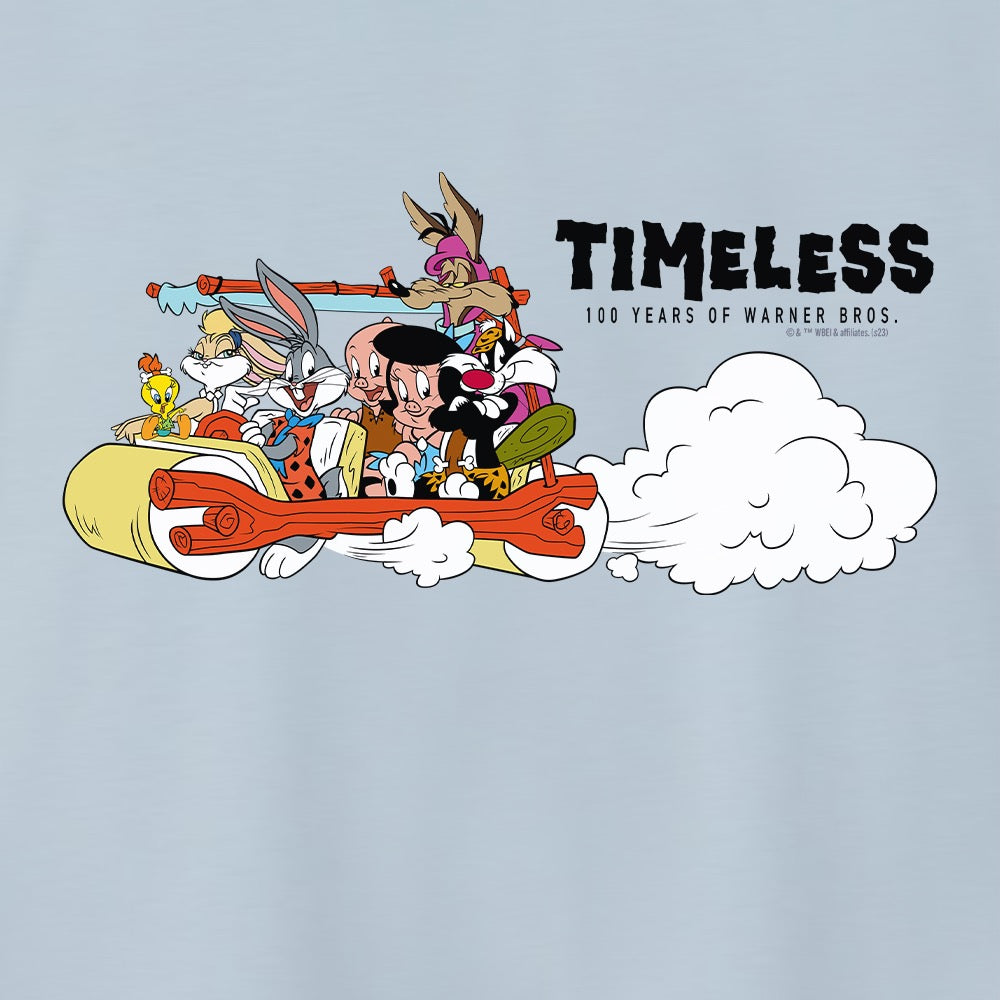 WB 100 Looney Tunes x The Flintstones Adult Short Sleeve T-Shirt
