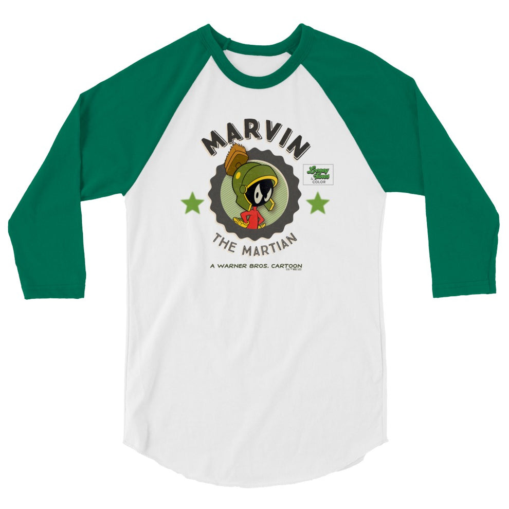 Looney Tunes Marvin the Martian Emblem Raglan