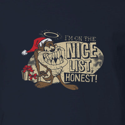 Looney Tunes I'm On The Nice List, Honest Adult Short Sleeve T-Shirt