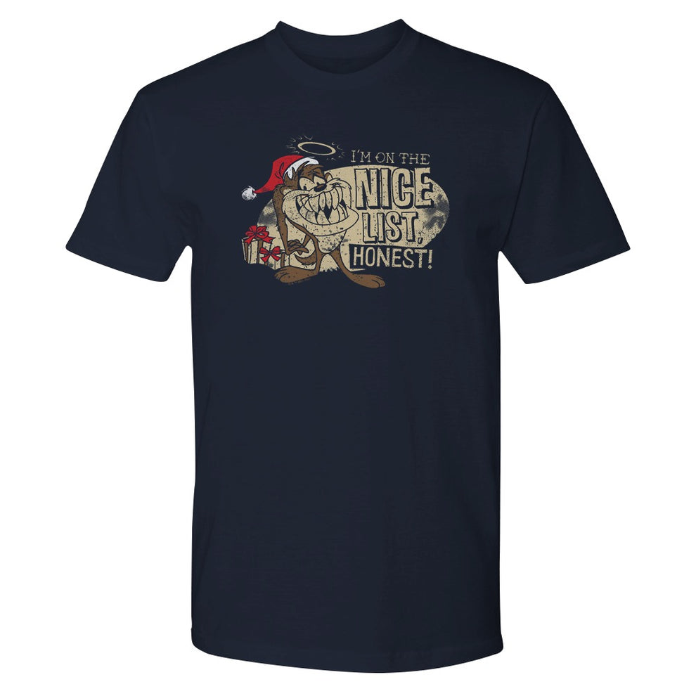 Looney Tunes I'm On The Nice List, Honest Adult Short Sleeve T-Shirt
