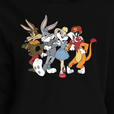 WB 100 Looney Tunes x The Wizard of Oz Crop Hooded Sweatshirt