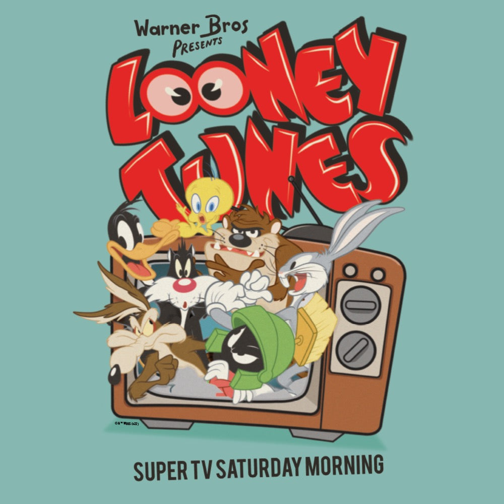 Looney Tunes Super TV Saturday Morning Sherpa Blanket