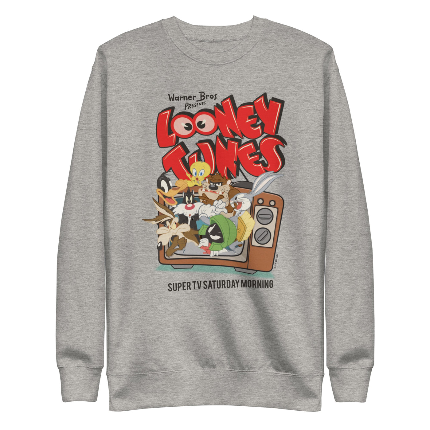 Looney Tunes Super TV Saturday Morning Crewneck Sweatshirt