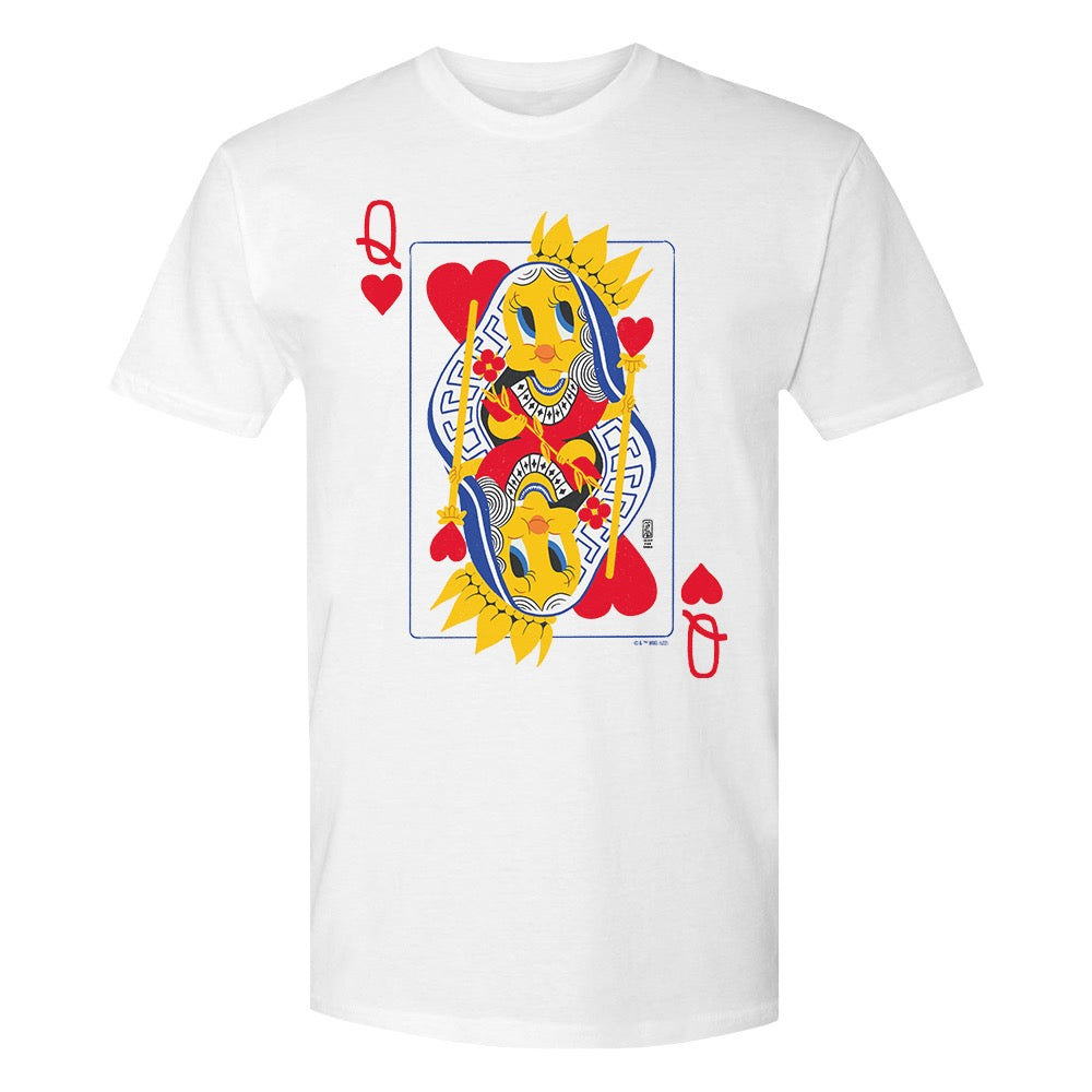 Looney Tunes Tweety Bird Queen of Hearts Adult T-Shirt