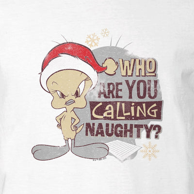 Looney Tunes Who Are You Calling Naughty? Adult Short Sleeve T-Shirt