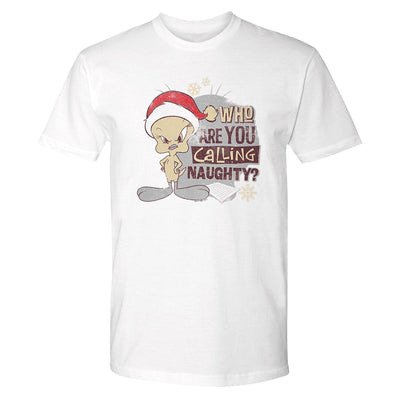Looney Tunes Who Are You Calling Naughty? Adult Short Sleeve T-Shirt