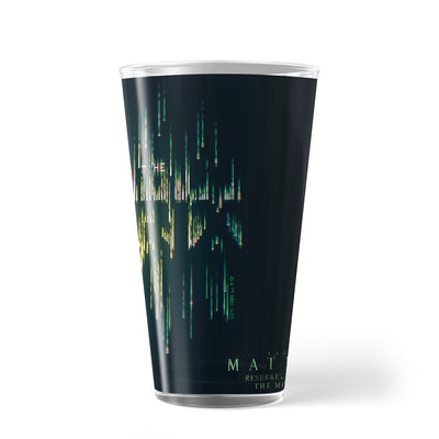 The Matrix Resurrections Vertical Glitch in the Matrix  Pint Glass