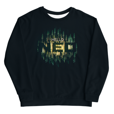 The Matrix Hello Neo Fleece Crewneck Sweatshirt