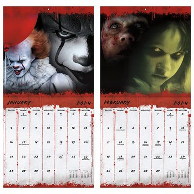 Horror 16-Month 2024 Mini Calendar
