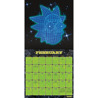 Rick and Morty 16-Month 2024 Mini Calendar