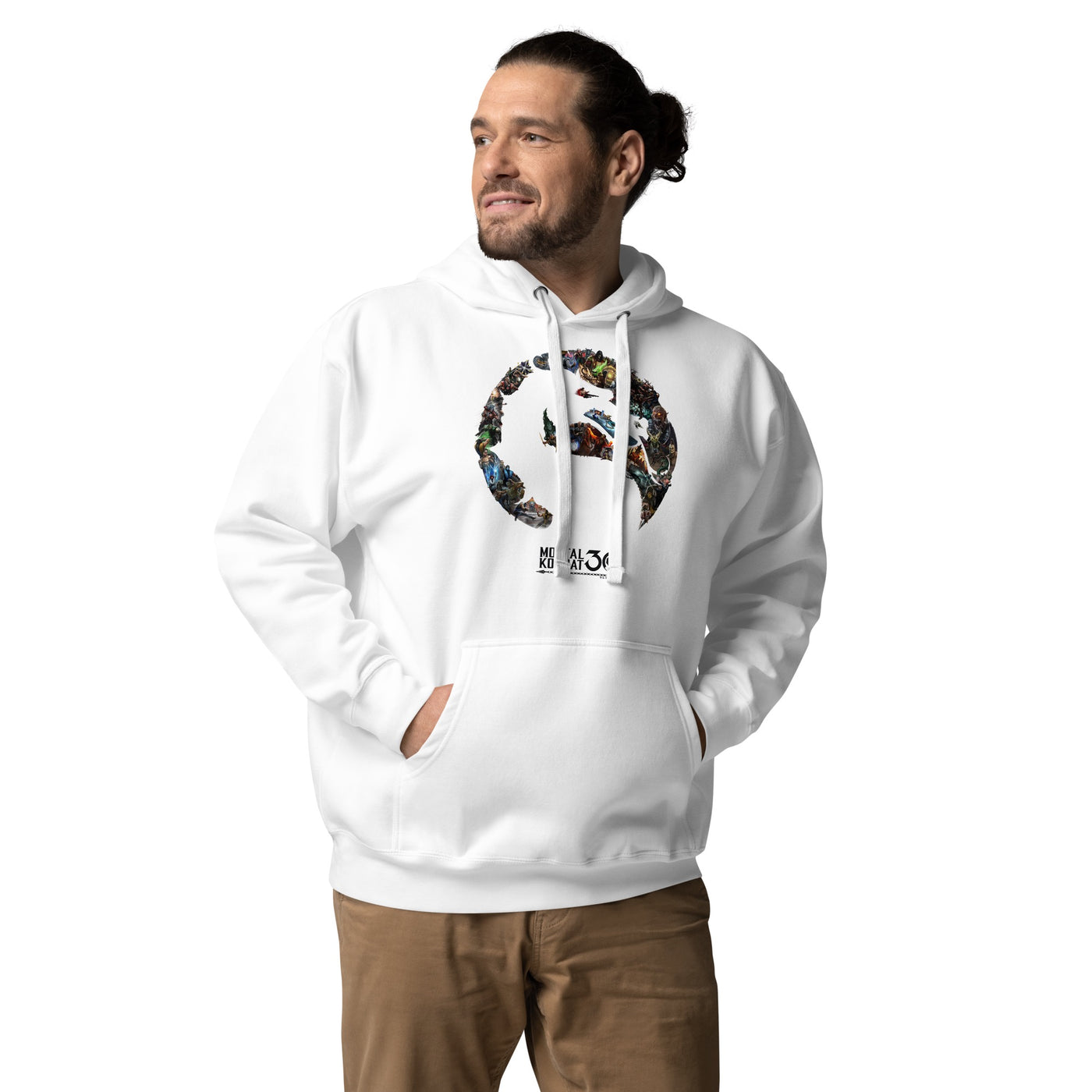 Exclusive Mortal Kombat 30th Anniversary Logo Fleece Hooded Sweatshirt