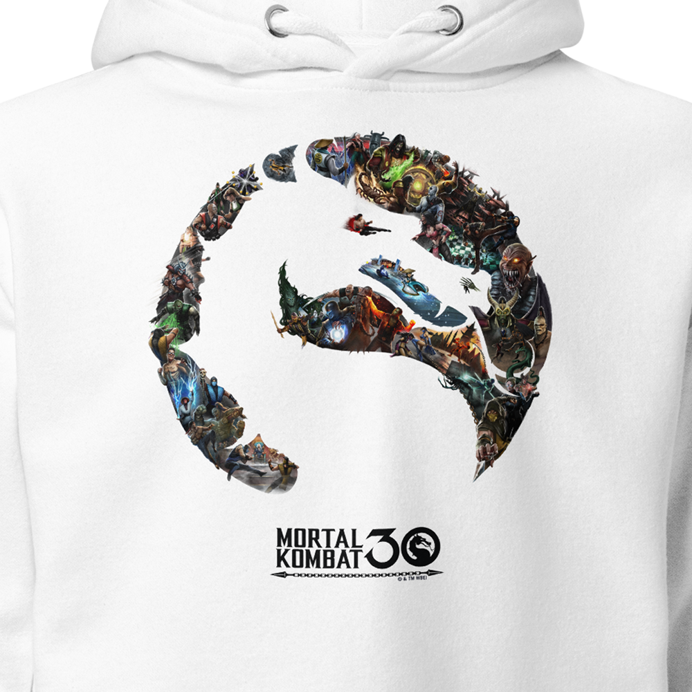 Mortal Kombat 30th Anniversary Logo Fleece Hooded Sweatshirt