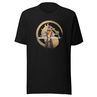 Exclusive Mortal Kombat 1 Gold Logo Adult T-Shirt