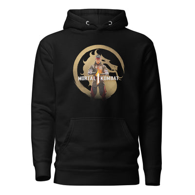 Mortal Kombat 1 Gold Logo Adult Hoodie