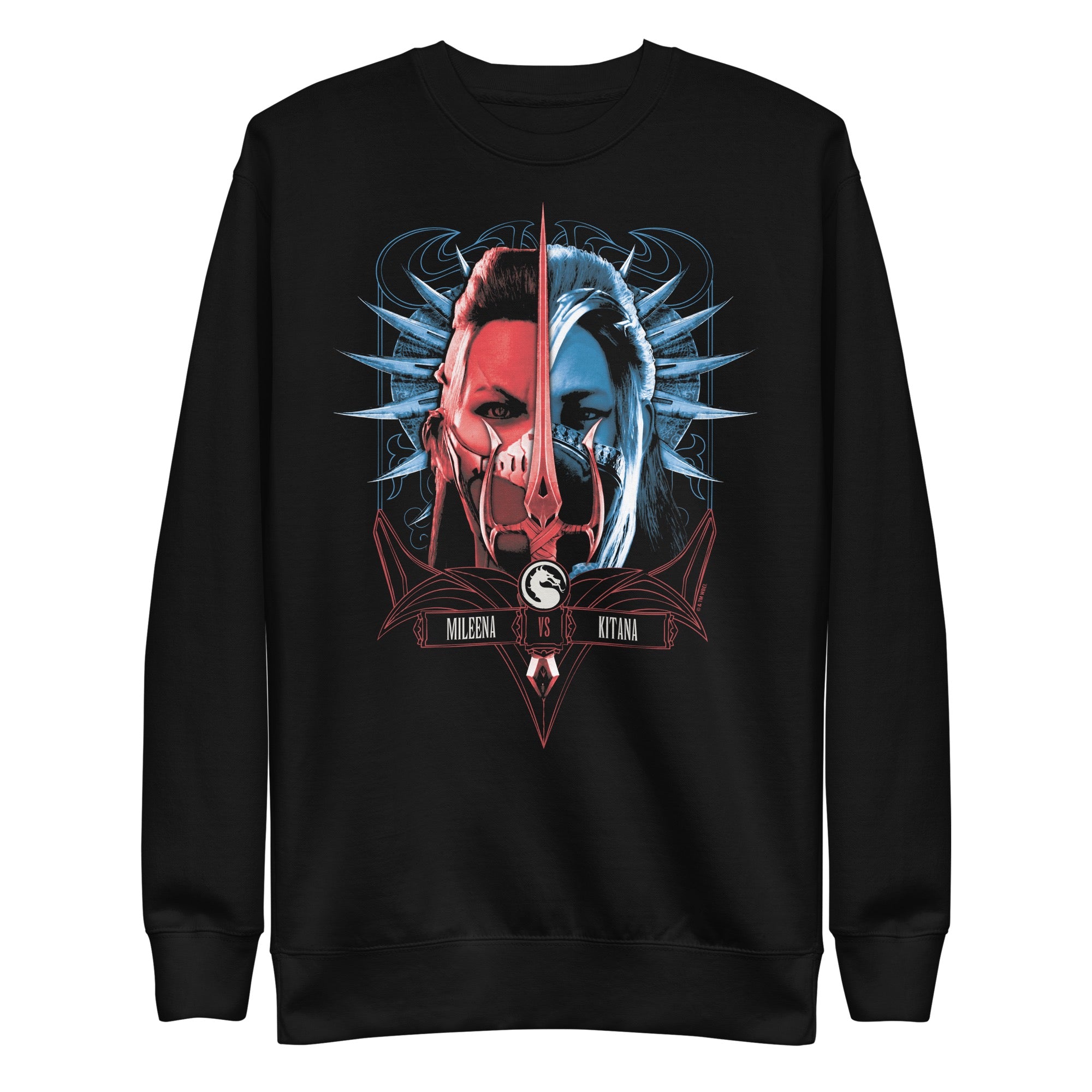 Exclusive Mortal Kombat 1 Mileena vs Kitana Adult Sweatshirt