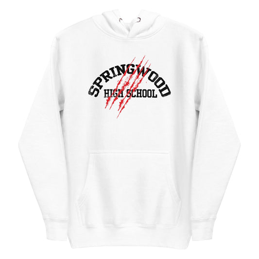 A nightmare on elm street springwood high school adult hoodie - white