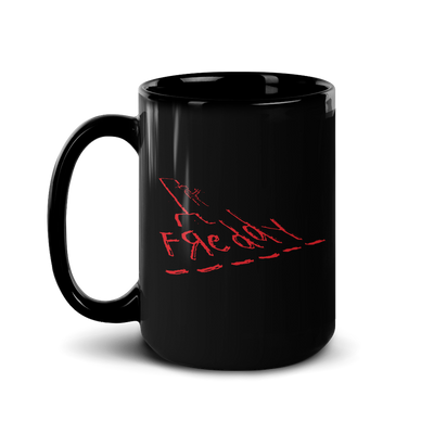 A Nightmare On Elm Street Hangman Freddy Black Mug