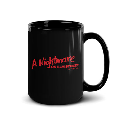 A Nightmare On Elm Street Hangman Freddy Black Mug