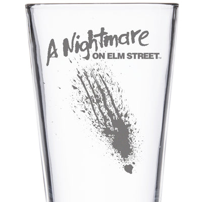 A Nightmare on Elm Street Logo Laser Engraved Pint Glass