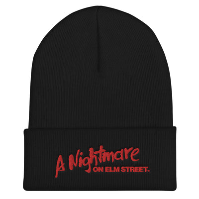 A Nightmare on Elm Street Logo Embroidered Beanie