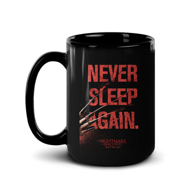 A Nightmare on Elm Street Never Sleep Again Black Mug