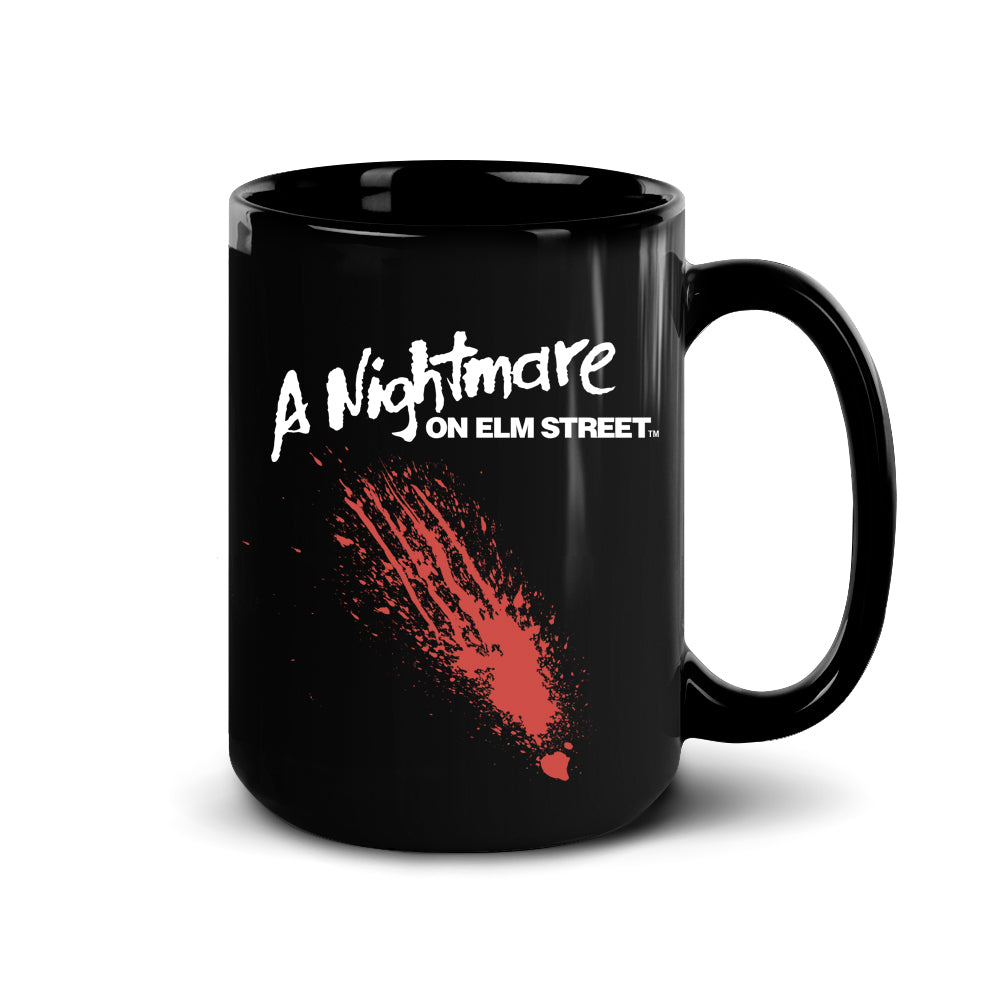 A Nightmare on Elm Street Never Sleep Again Black Mug