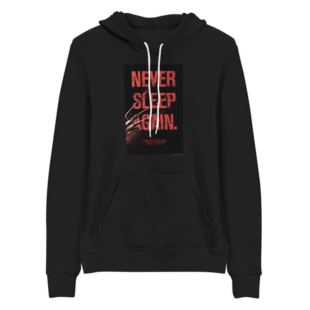 A Nightmare on Elm Street Never Sleep Again Adult Fleece Hooded Sweatshirt