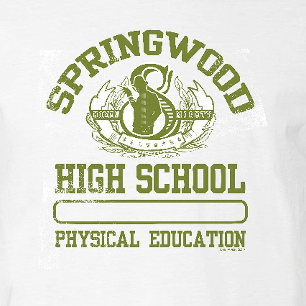 A Nightmare on Elm Street Springwood High School Adult Short Sleeve T-Shirt