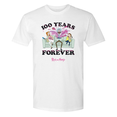 Rick and Morty 100 Years Forever Adult T-Shirt