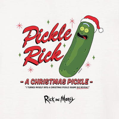 Rick and Morty Christmas Pickle Adult T-Shirt