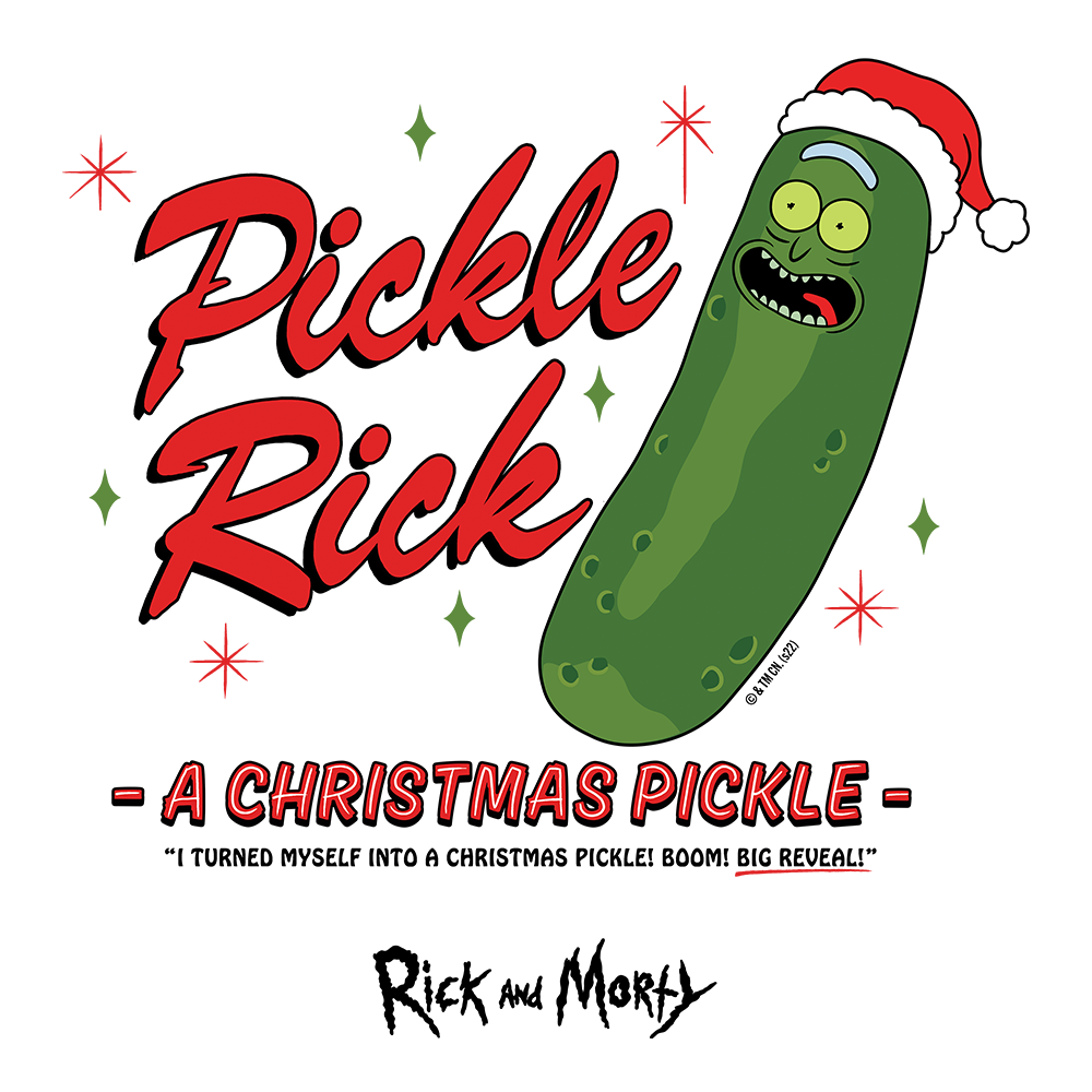 Rick and Morty Christmas Pickle Crewneck