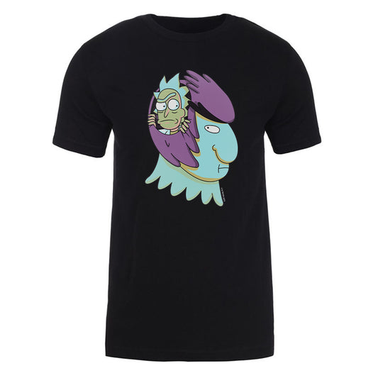 Rick and morty birdperson and rick t-shirt - black