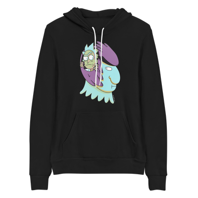 Rick and Morty Birdperson and Rick Adult Fleece Hooded Sweatshirt