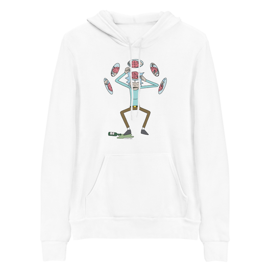 Rick and Morty Brain Tweezer Season 5 Episode 2 Adult Fleece Hooded Sweatshirt