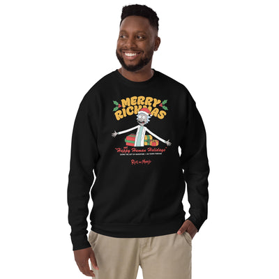 Rick and Morty Happy Human Holidays Unisex Fleece Pullover