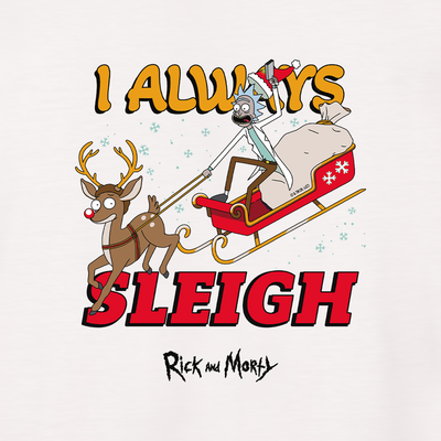 Rick and Morty I Always Sleigh Adult T-Shirt
