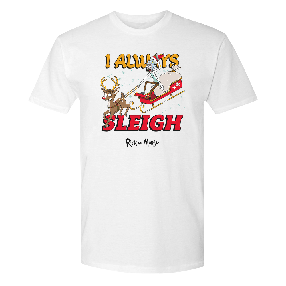 Rick and Morty I Always Sleigh Adult T-Shirt