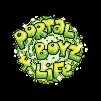 Rick and Morty Portal Boyz 4 Life Adult Fleece Hooded Sweatshirt