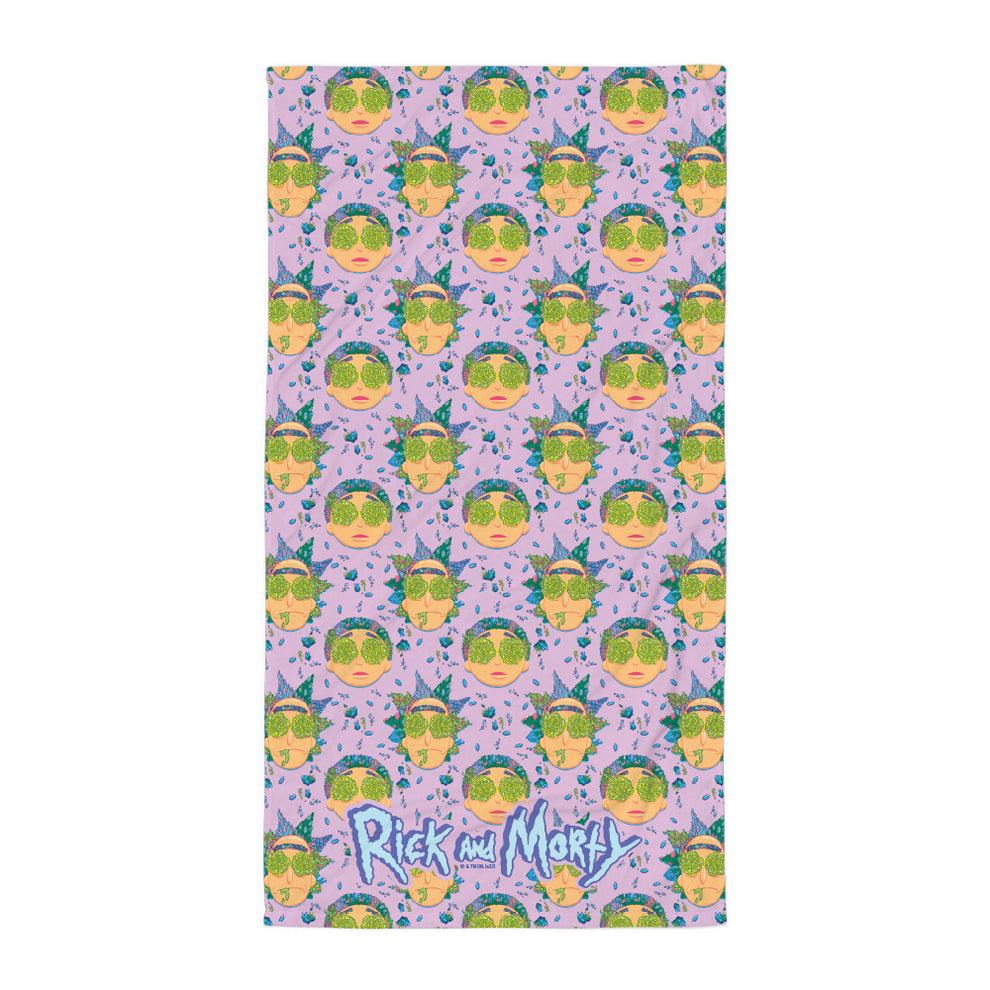 Rick and Morty Portal Eyes Beach Towel