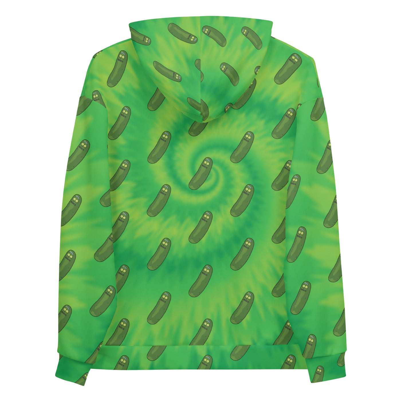 Rick and Morty Pickle Rick Pattern Hooded Sweatshirt