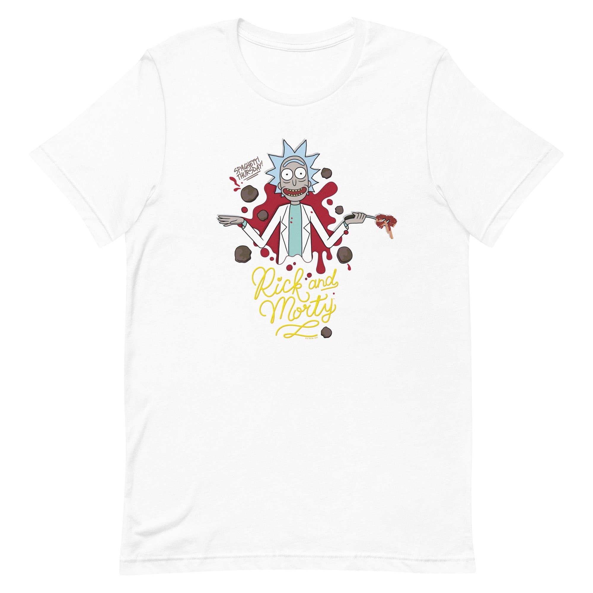 Rick and Morty Spaghetti Thursday Adult T-Shirt