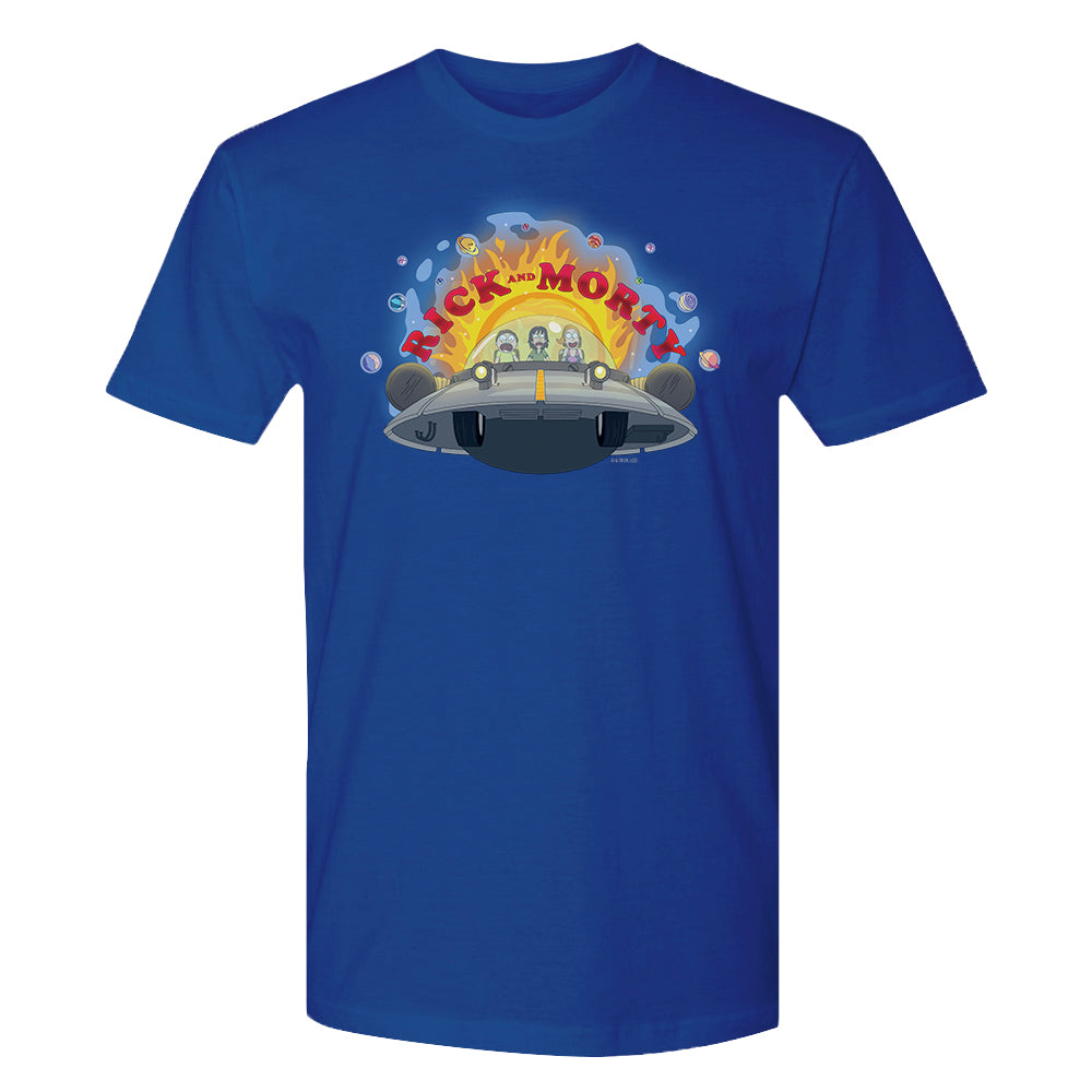 Rick & Morty Spaceship Adult Short Sleeve T-Shirt