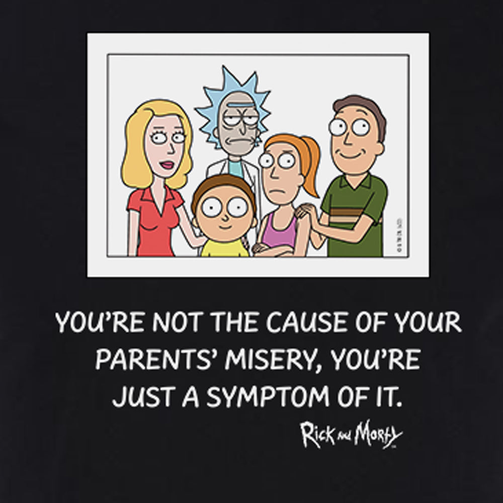Rick and Morty Symptom of Misery Adult Short Sleeve T-Shirt