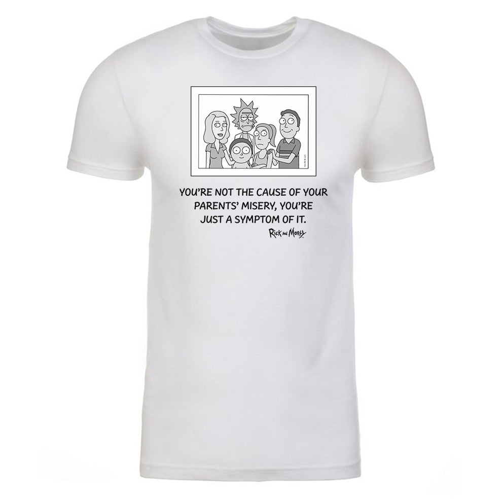 Rick and Morty Symptom of Misery Adult Short Sleeve T-Shirt