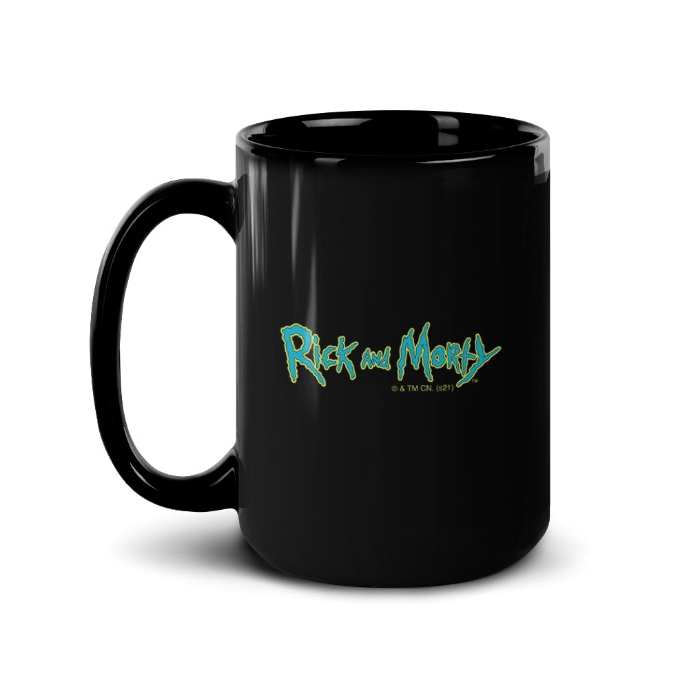 Rick and Morty Two Crows Black Mug