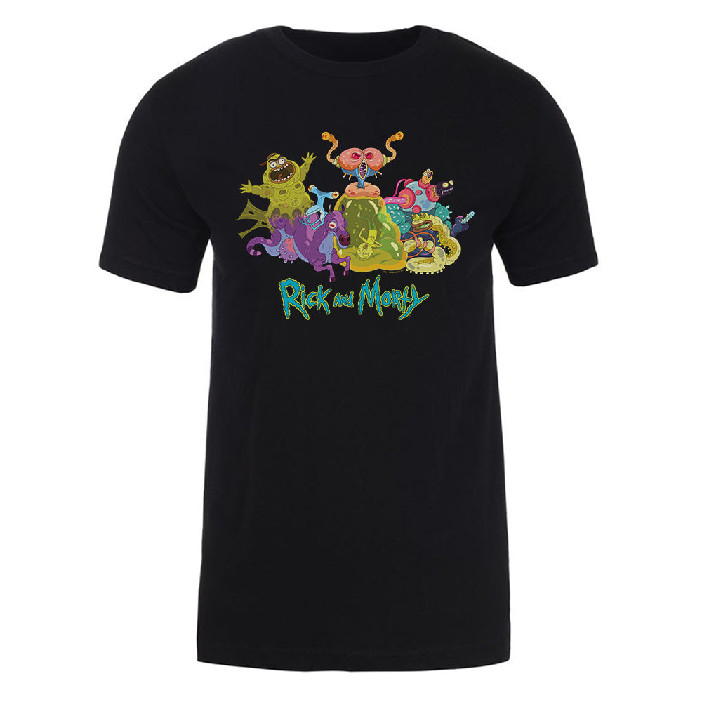 Rick and Morty Character Illustration Adult Short Sleeve T-Shirt